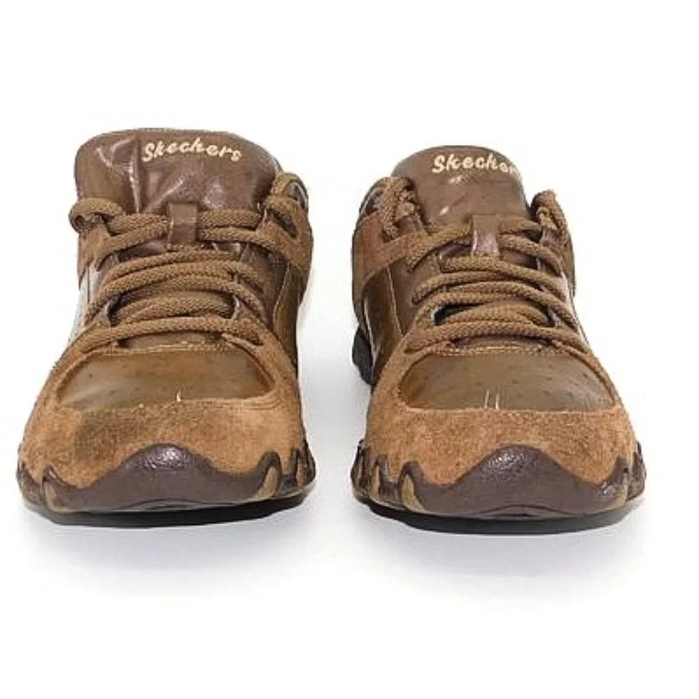 Skechers Brown Leather Casual Shoes Style #48912